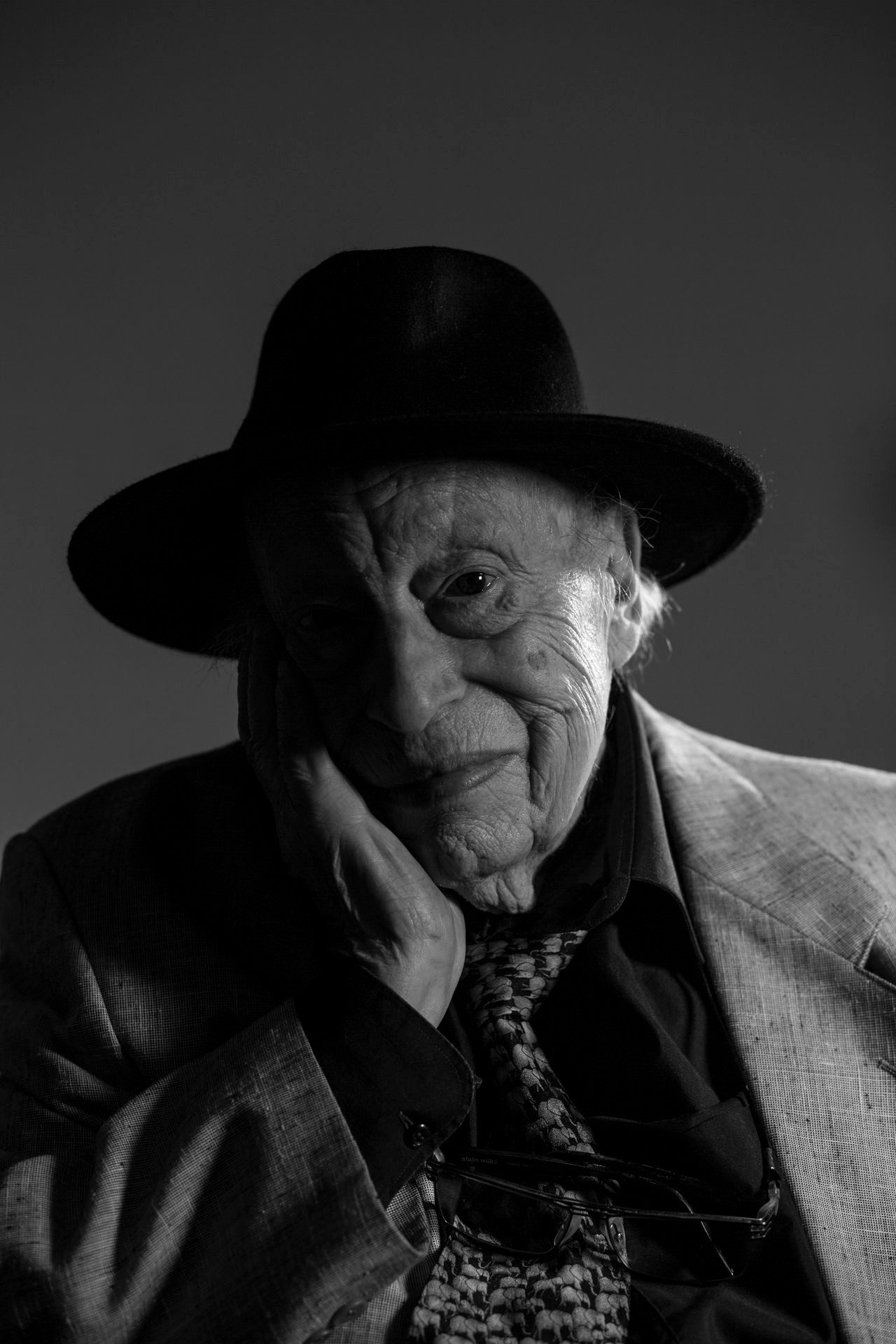 Portrait of Jean-Jacques Perrey in his mid-eighties, at home in Lausanne, Switzerland, November 2015. Photograph by Cybele Malinowski.