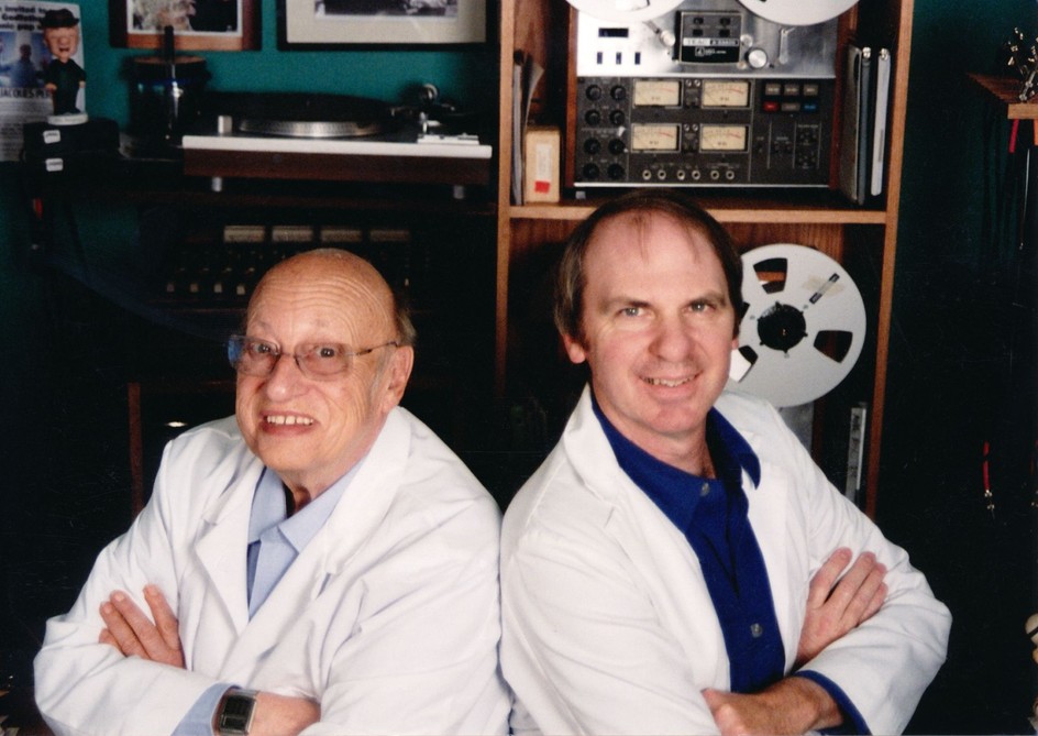 Jean-Jacques Perrey and Dana Countryman, in Countryman’s studio, circa 2005.