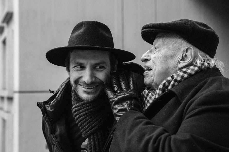 Wally De Backer (Gotye) and Jean-Jacques Perrey, in Lausanne, Switzerland, November 2015. Photograph by Cybele Malinowski.