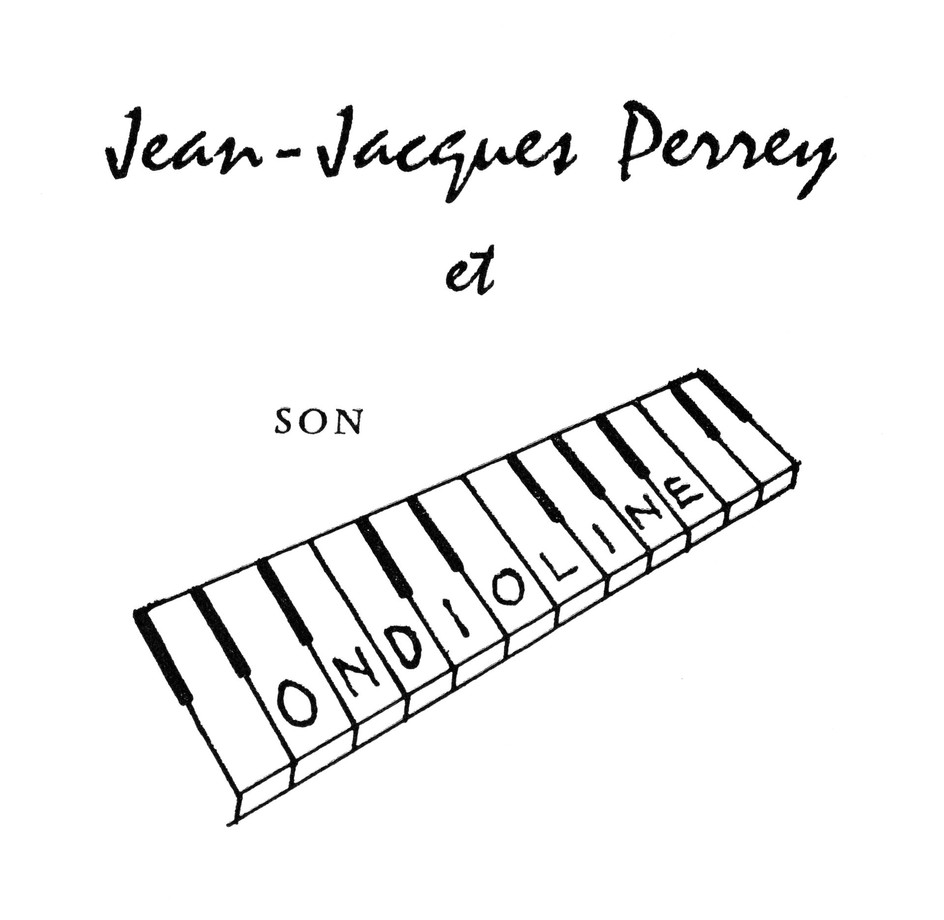 Promotional letterhead logo for Jean-Jacques Perrey and his Ondioline, 1950s.